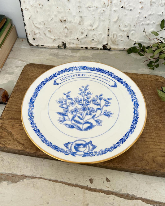 Botanical Commemorative Goss England Bone China Plate, Rare and Collectable