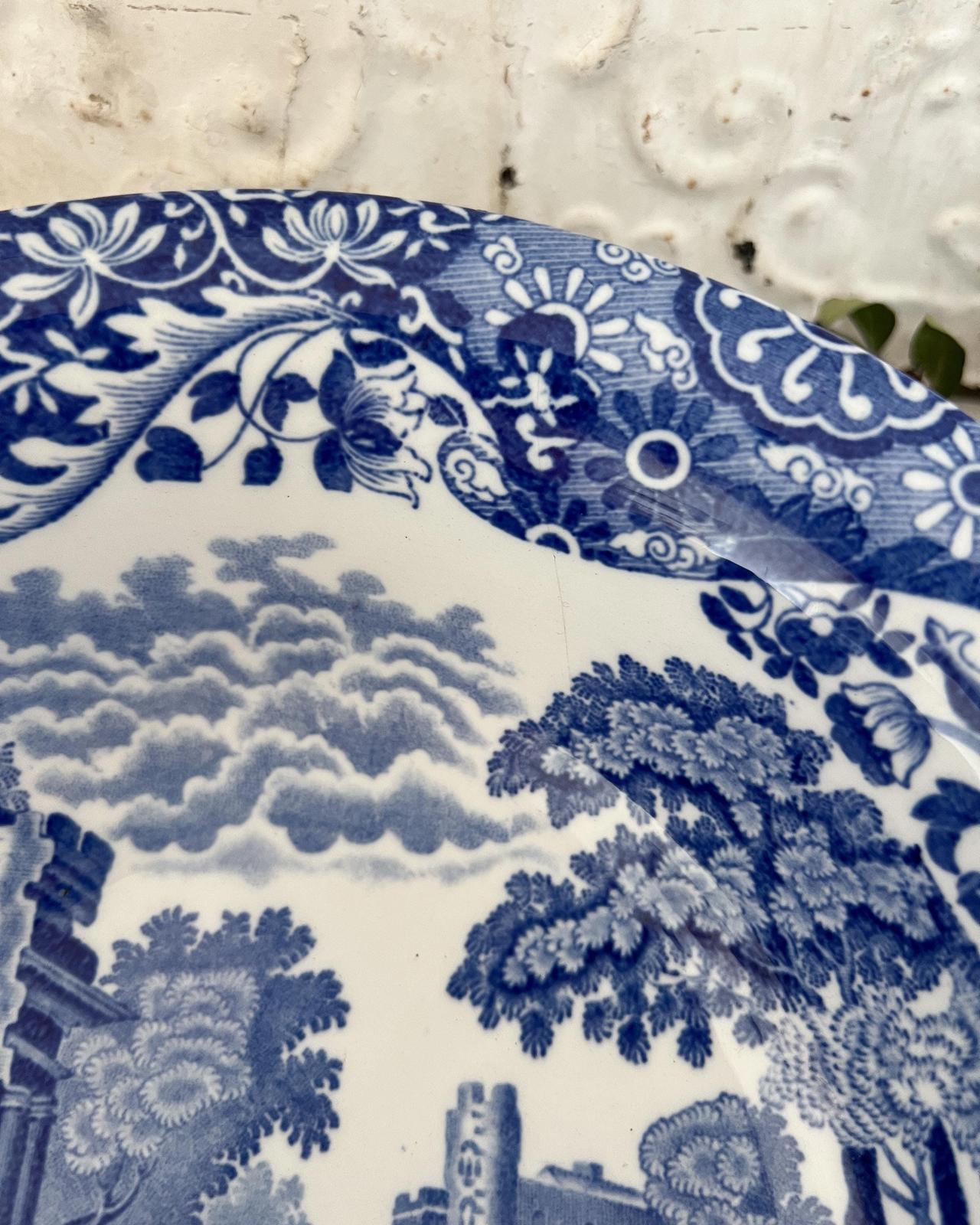 Vintage Copeland Spode’s Italian Blue & White Large Serving Bowl 24cm