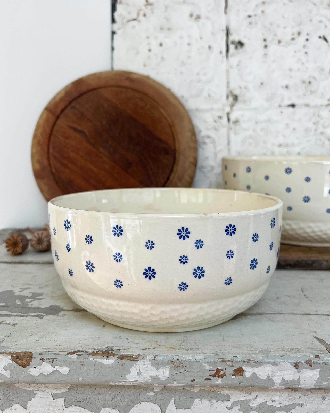 Pair of Vintage French Ceramic Bowls