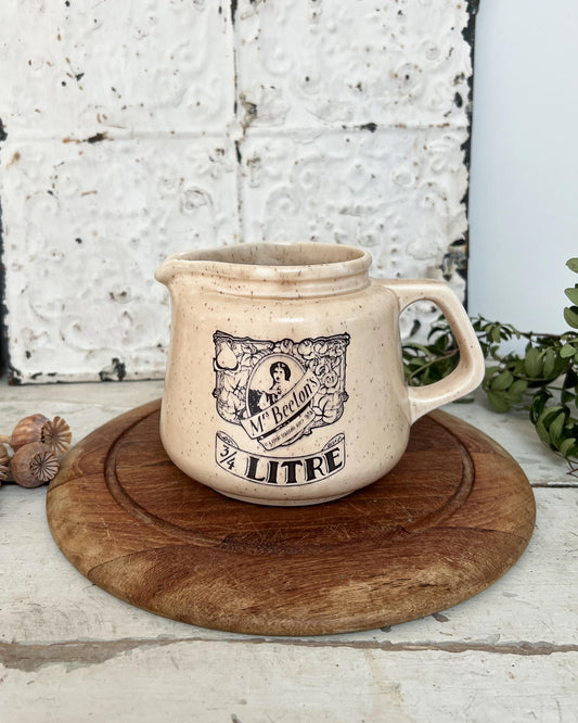 Vintage Mrs Beeton's  3/4 Litre Milk Jug