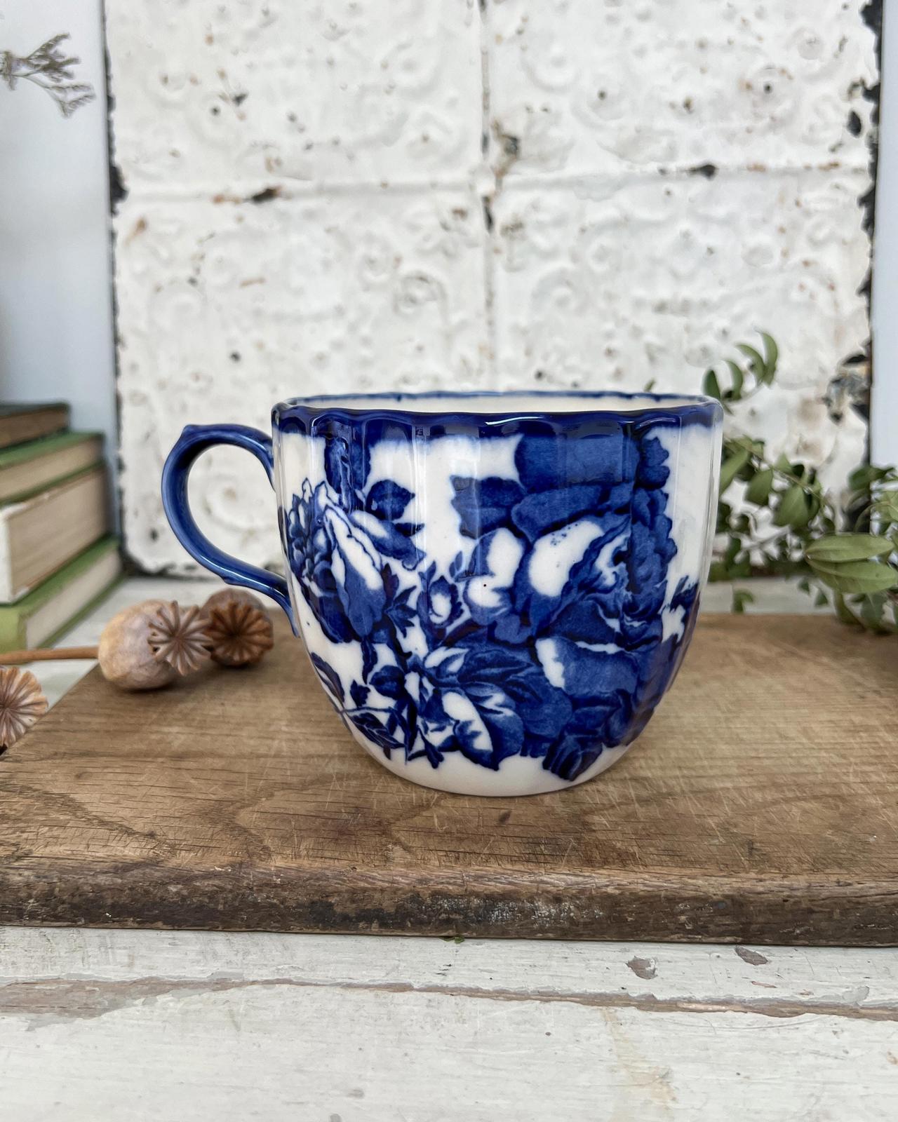 Antique Victorian Ironstone Staffordshire Moustache Cup, Rare and Collectable