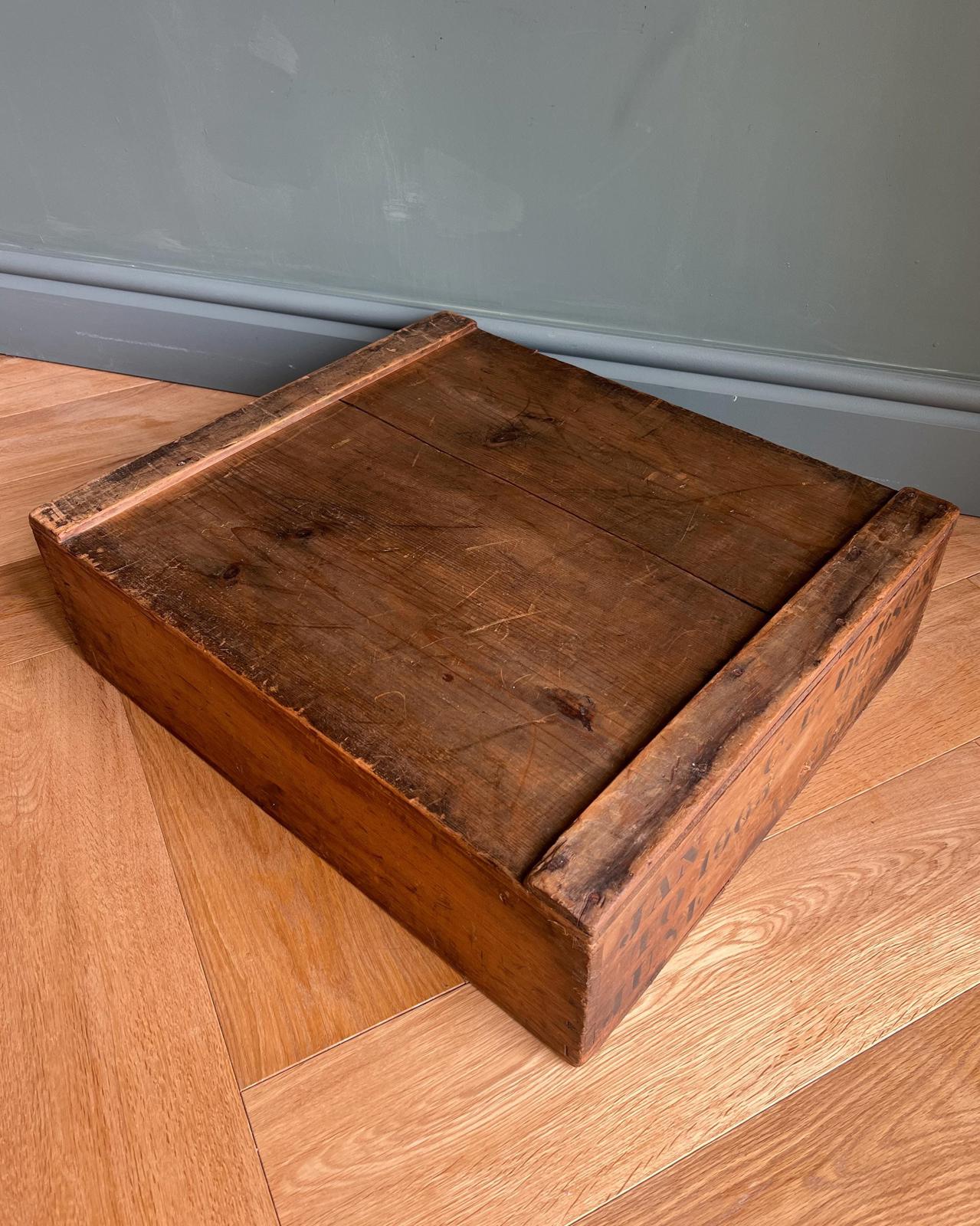 Antique Wooden 1905 Shipping Crate