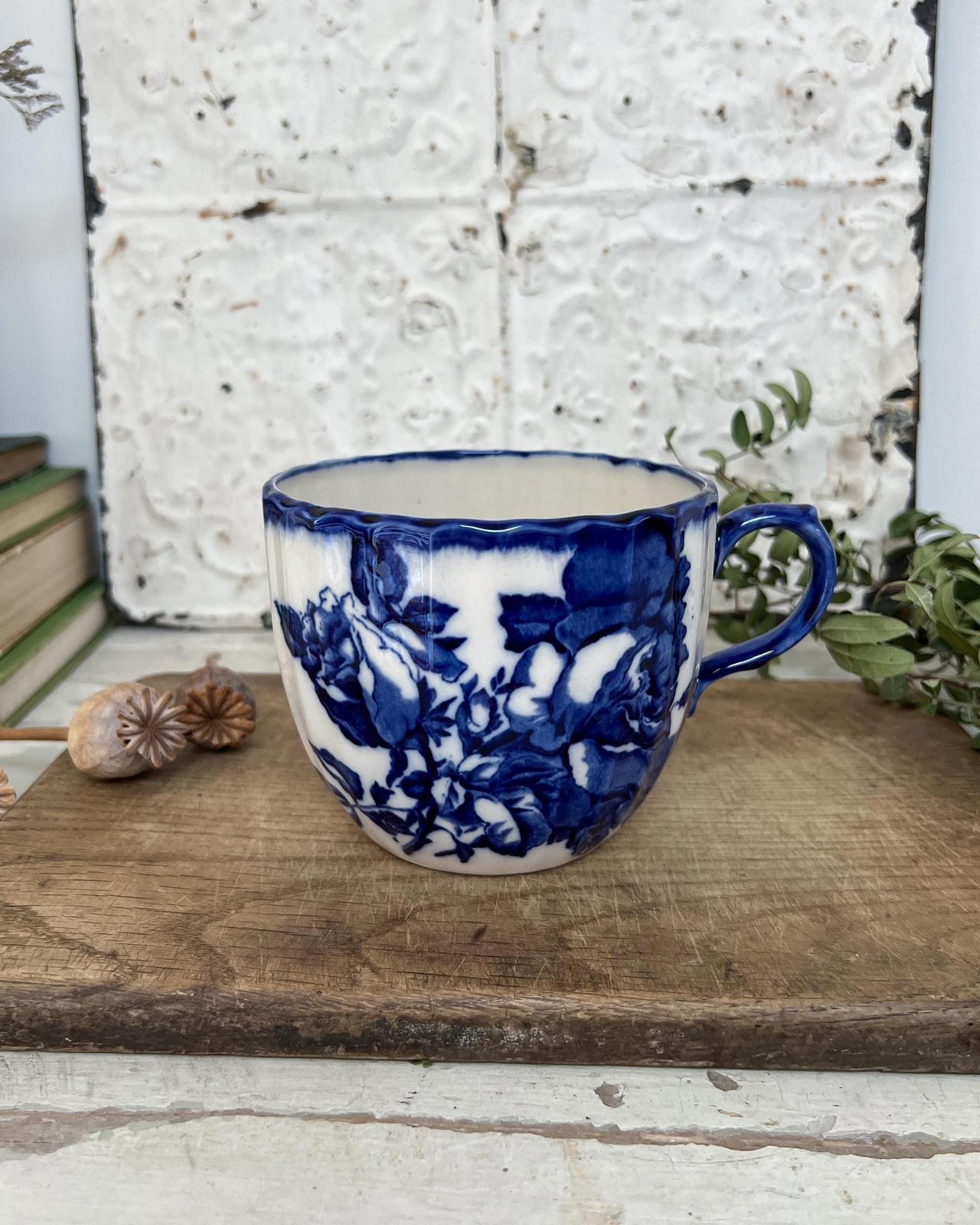 Antique Victorian Ironstone Staffordshire Moustache Cup, Rare and Collectable