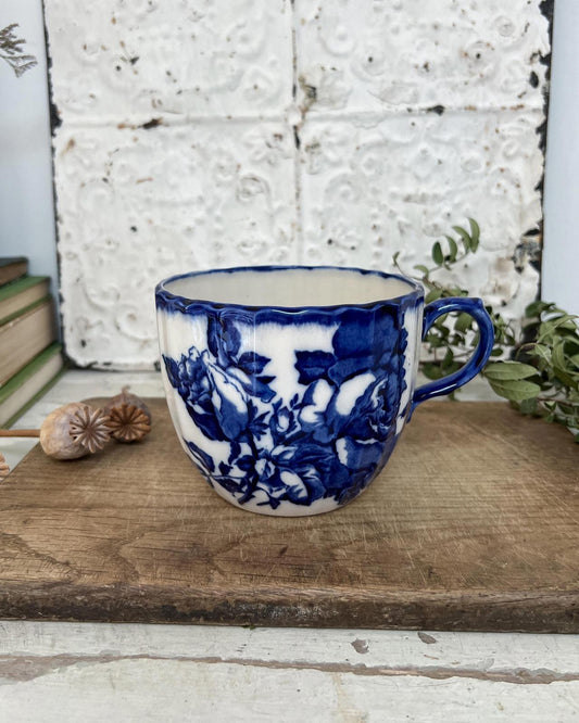 Antique Victorian Ironstone Staffordshire Moustache Cup, Rare and Collectable
